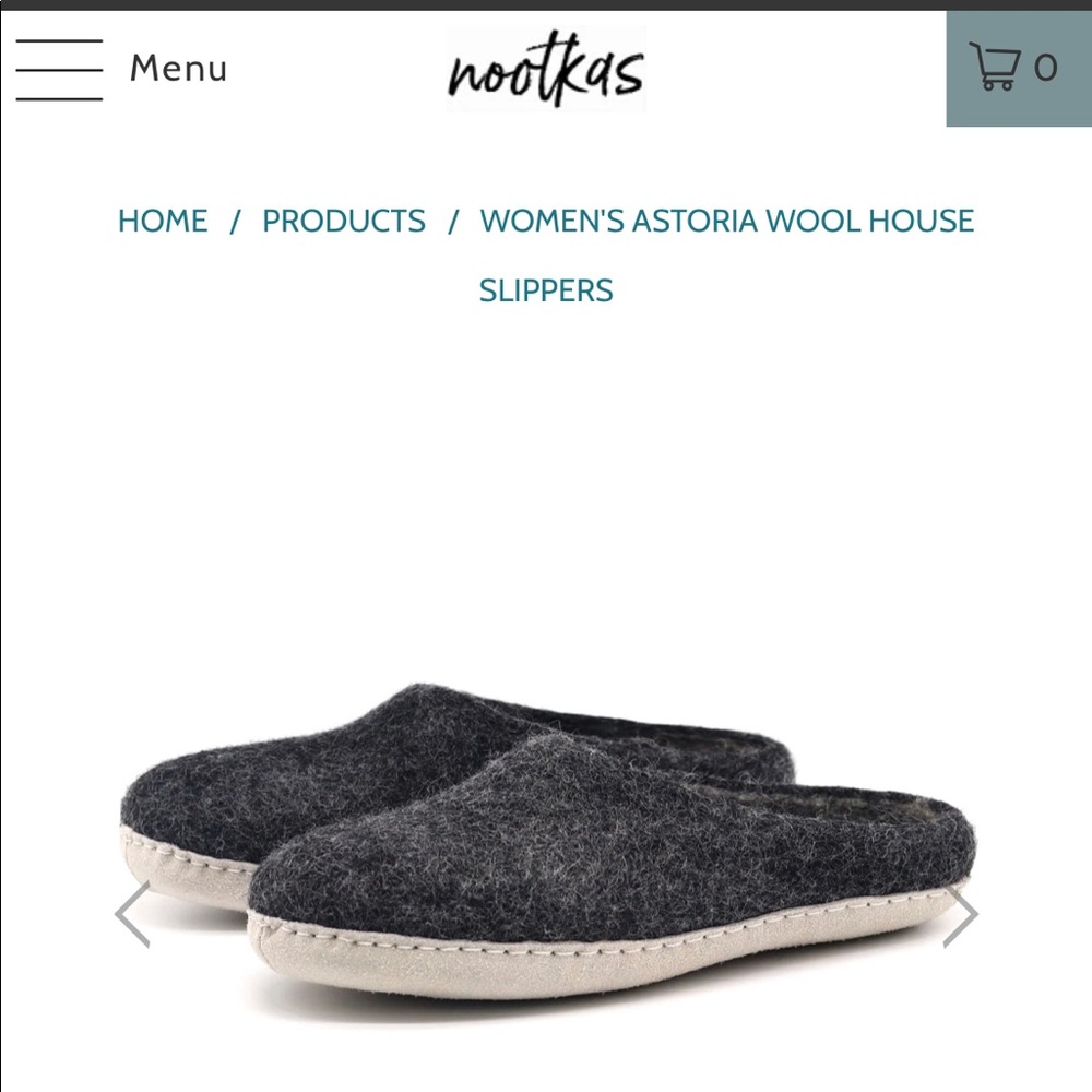 Wool slippers